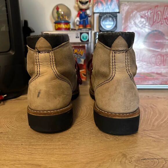 Vintage Alpine Grey Suede Hiking Trail Made In Usa Boots Size 9 - Picture 5 of 7